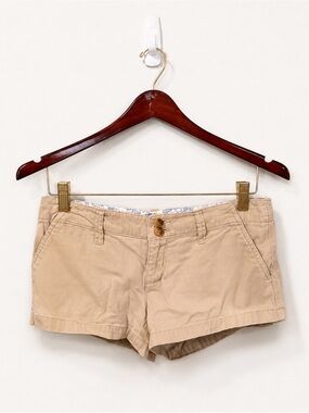 American Eagle Outfitters Stretch Khaki Chino Shorts Beige
